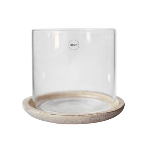 Ljuslykta Terra från DBKD, glas/sand