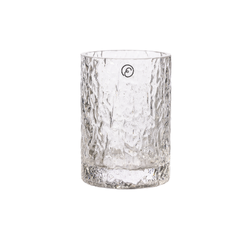 Ljuslykta från Ernst Form, mönstrat glas, för värmeljus, hög