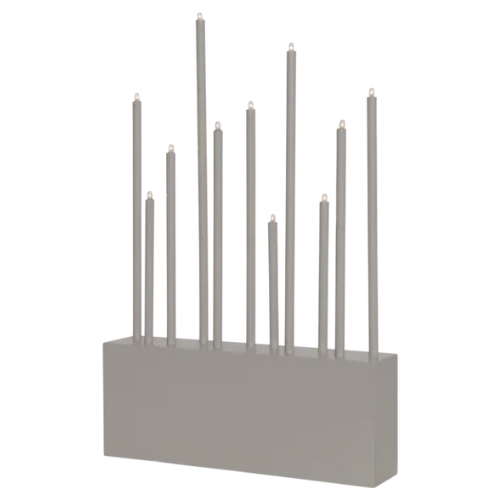 Ljusstake Buzz från Star Trading, beige