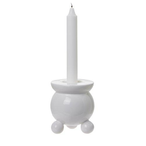 Ljusstake från Wikholm Form, vit, för kronljus