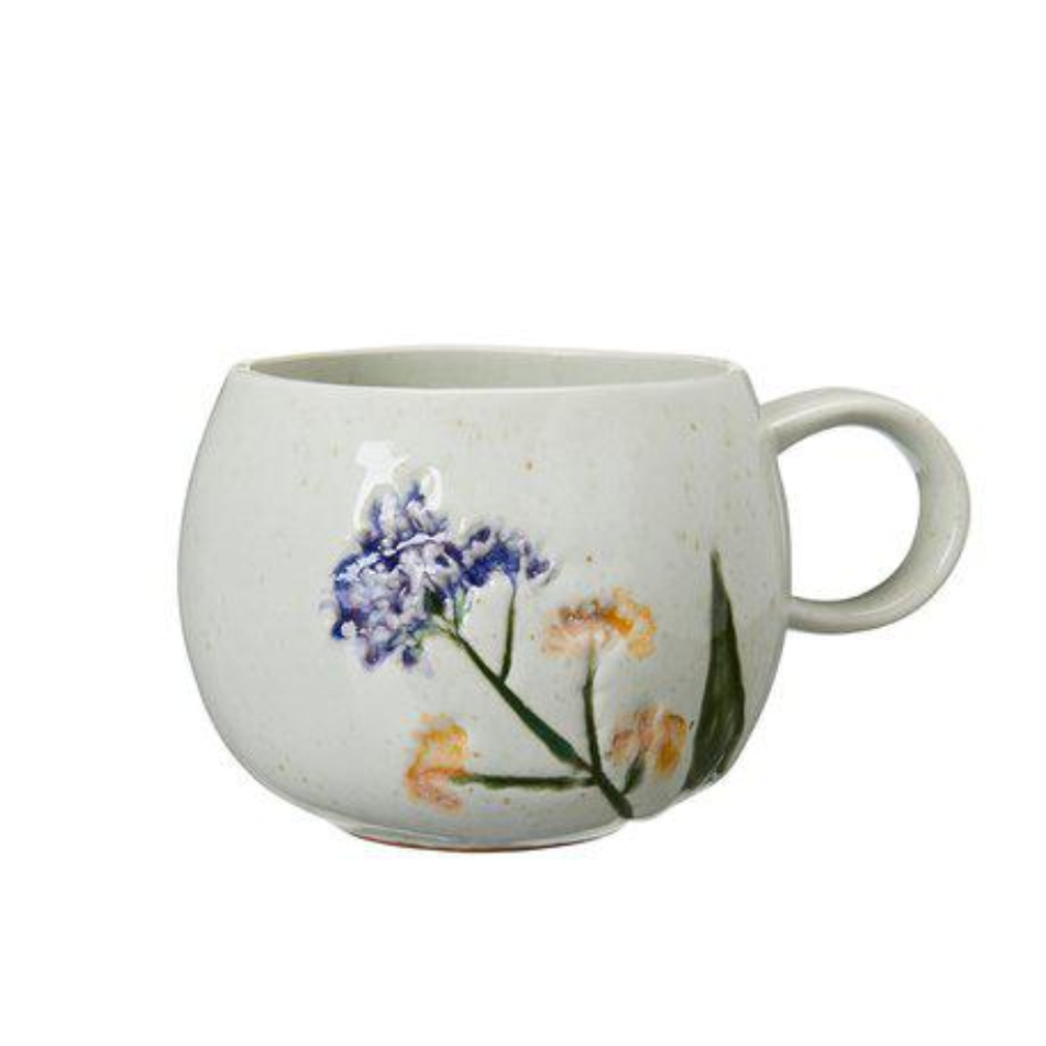 Malva kopp från Wikholm Form med blommor 	