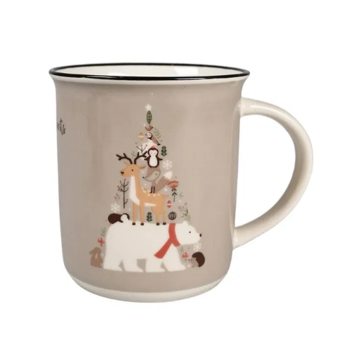 Mugg med vintermotiv grå från Pop Retail, grå