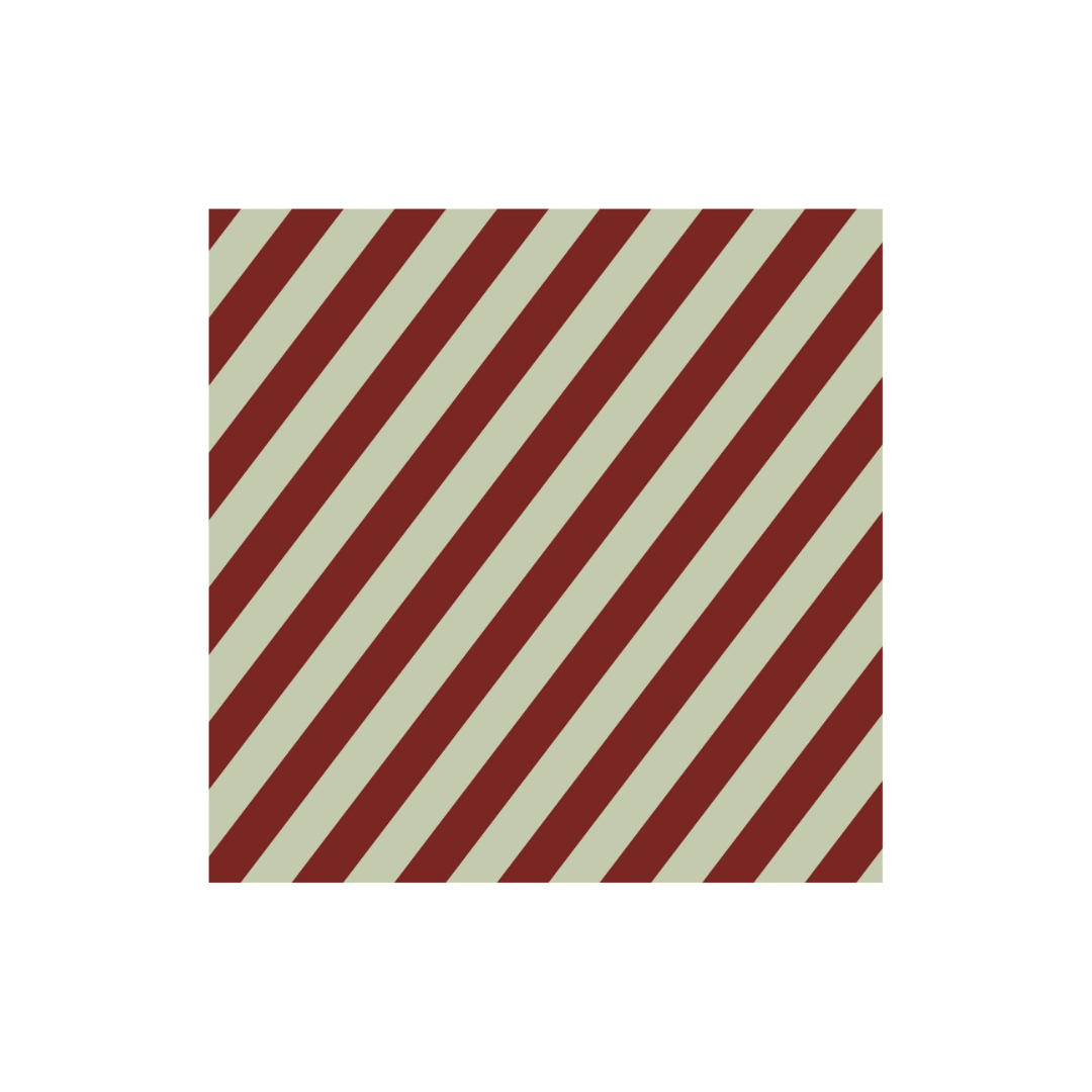 Napkin - Stripe Dark Red från DBKD, röd/beige