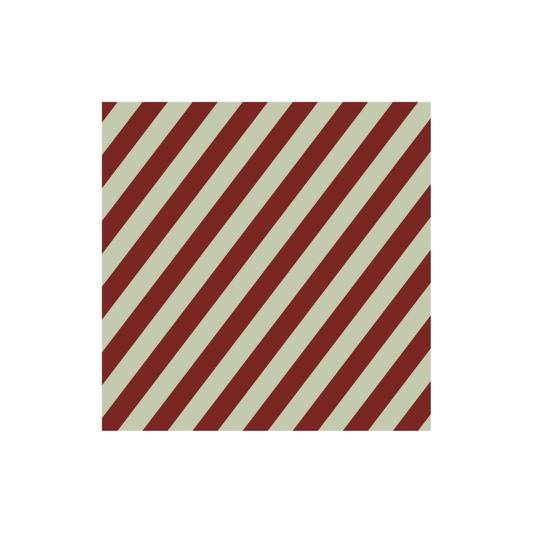 Napkin - Stripe Dark Red från DBKD, röd/beige