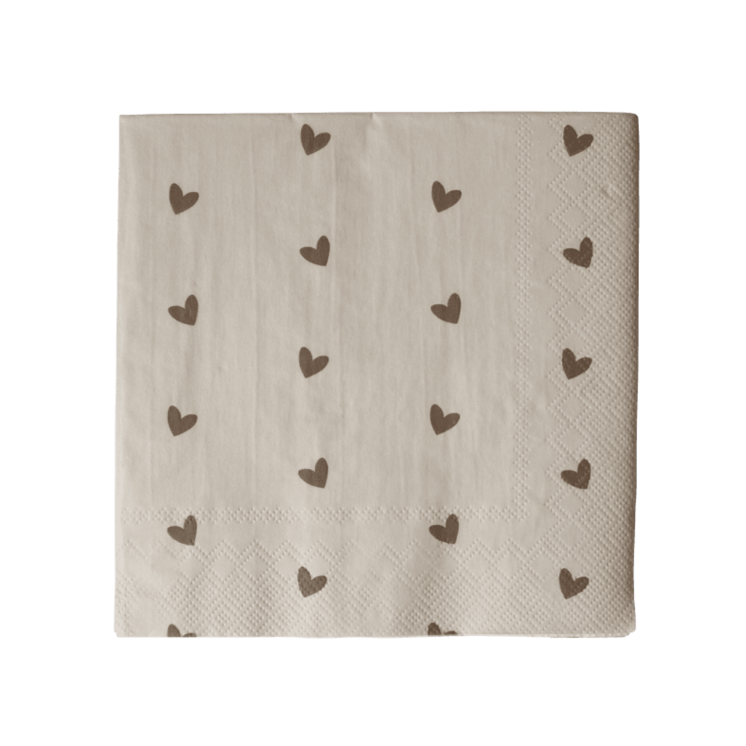 Napkin Heart från DBKD, beige