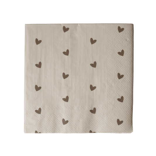Napkin Heart från DBKD, beige