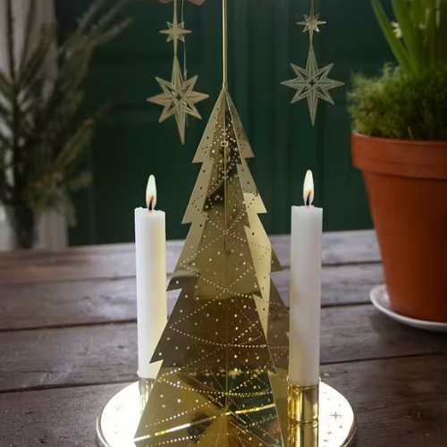 Änglaspel julgran från Pluto Design AB,GRANDE, mässing