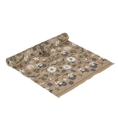 Löpare Julefrid från Fondaco, beige/grön, 40x145 cm