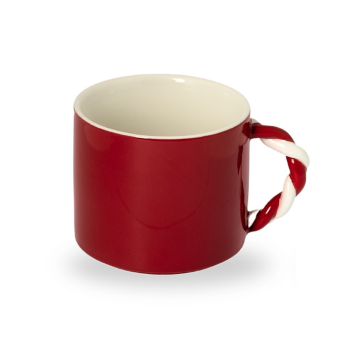 Polka mugg från Storefactory, vit/röd