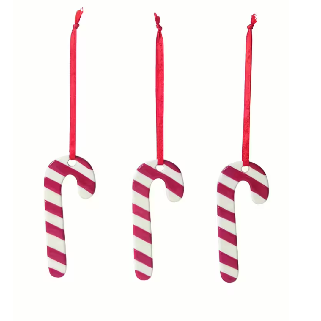 Polkagris hänge 3-pack från Pluto Design AB