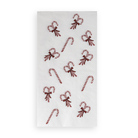 Polkagris servetter från Storefactory, röd/vit