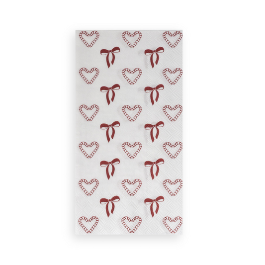 Polkahjärtan servetter från Storefactory, röd/vit