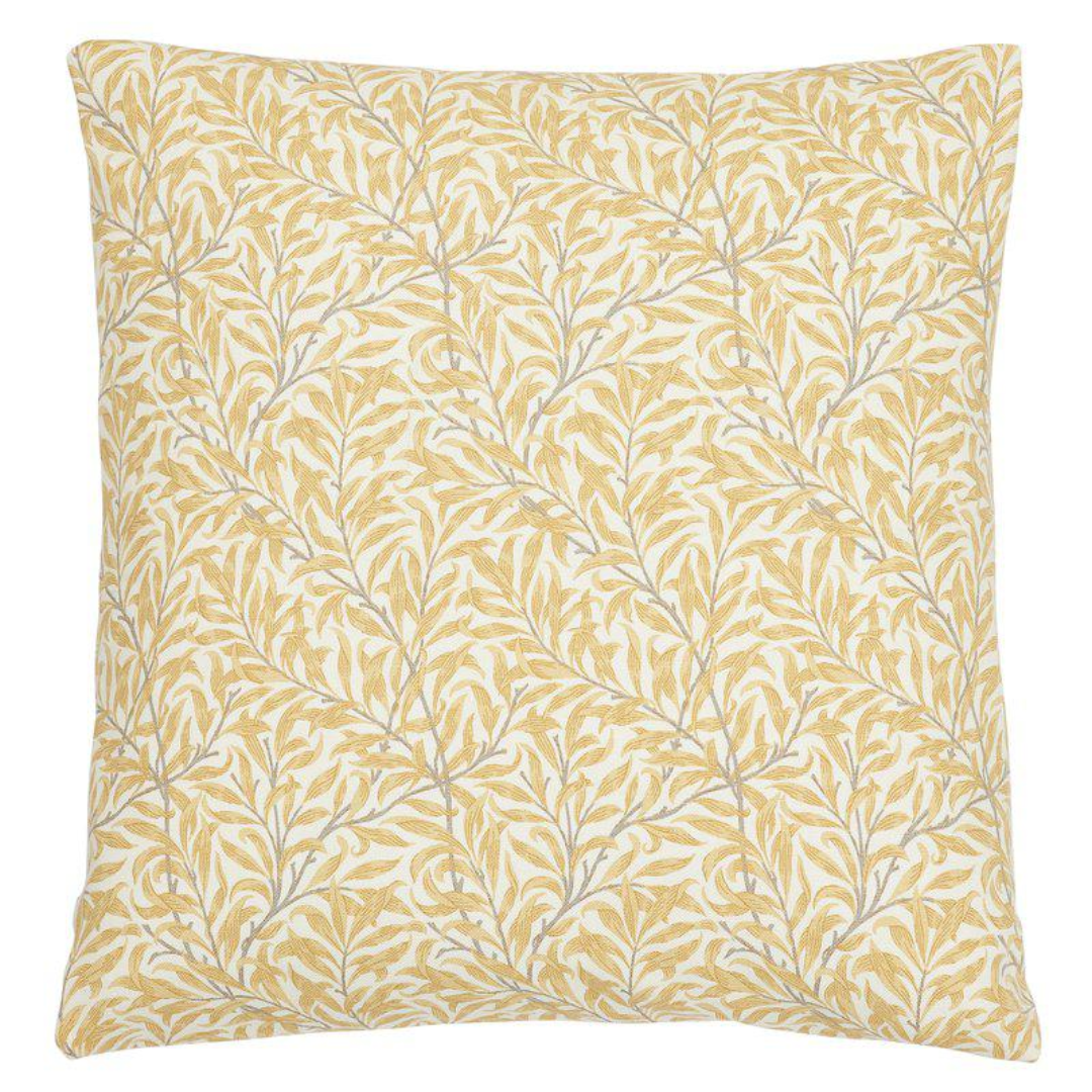 Ramas kuddfodral från Boel & Jan, gul/vit, 50x50 cm