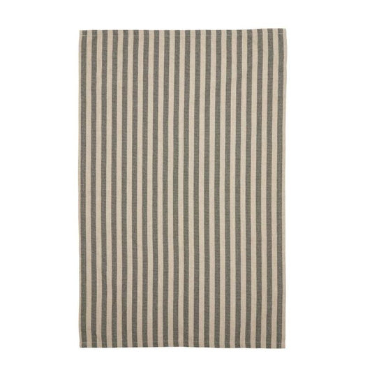 Randig kökshandduk från Fondaco, grön/beige, Svea