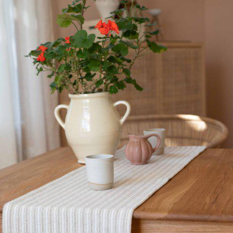 Ronja löpare från Fondaco, beige, 35x120 cm