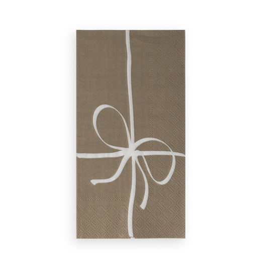 Rosett servetter från Storefactory, beige/vit