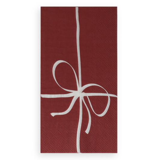 Rosett servetter från Storefactory, röd/vit