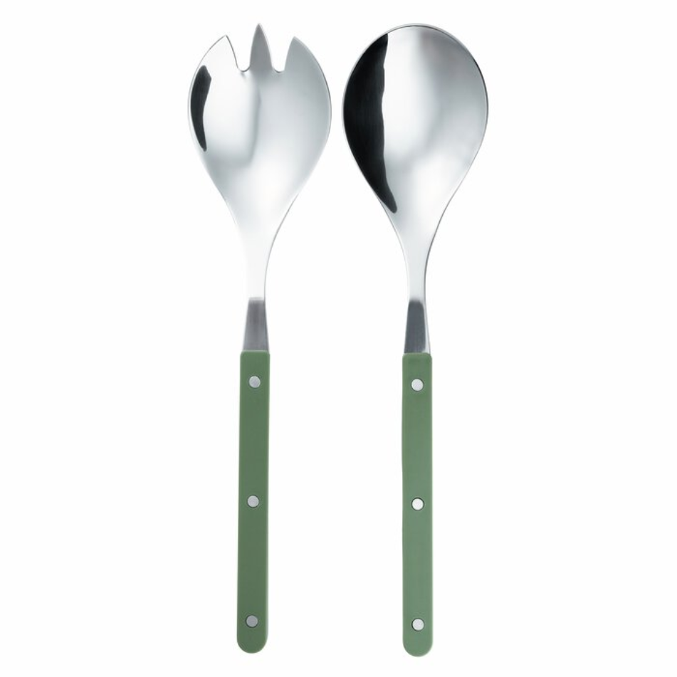 Salladsbestik från Stiernholm, 2-pack, gröna 28,5 cm