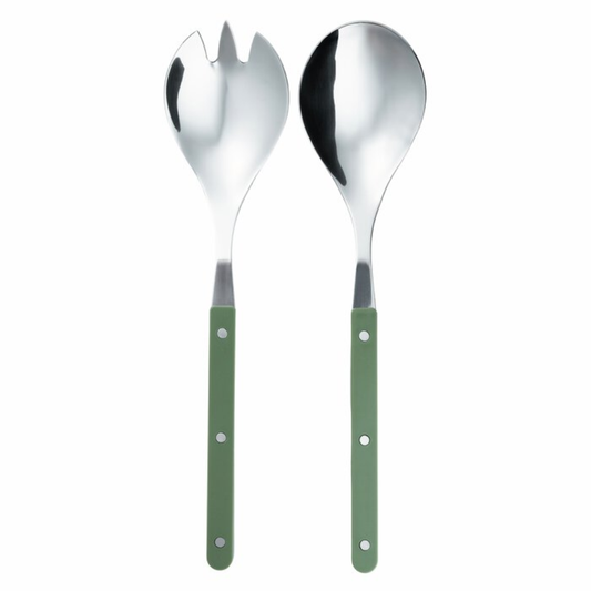 Salladsbestik från Stiernholm, 2-pack, gröna 28,5 cm