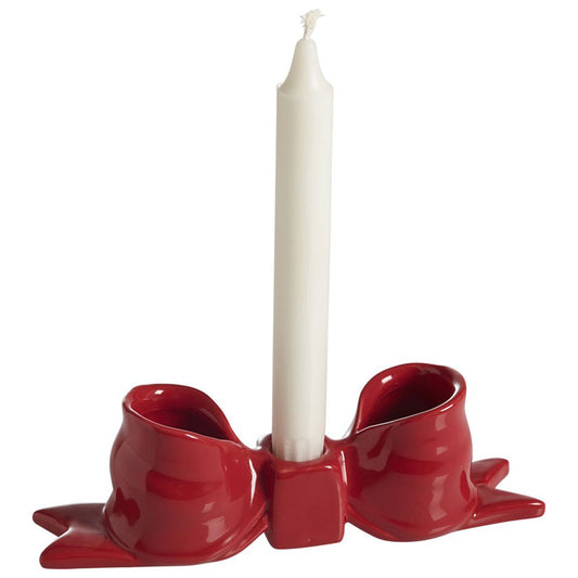 Scarlett rosett ljusstake från Mogihome, röd