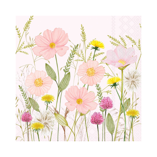 Servetter med blommor från Consilimo, 33x33 cm