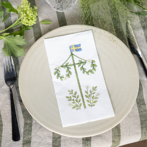Servetter med midsommarstång från Storefactory