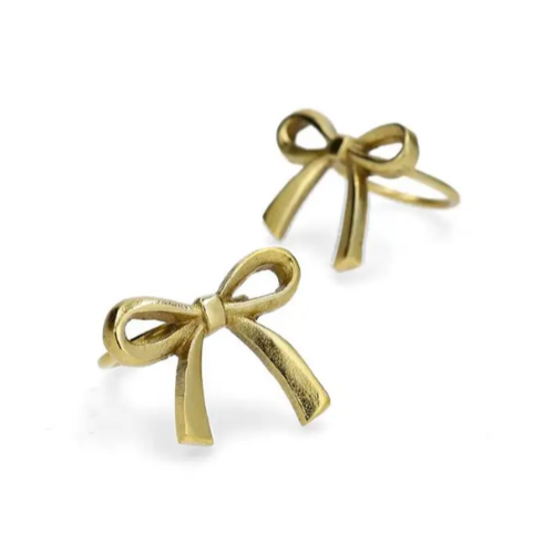 Servettringar Rosett från A Lot Decoration, guld 12-pack