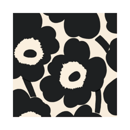 Blommiga servetter från Marimekko, kaffeservett