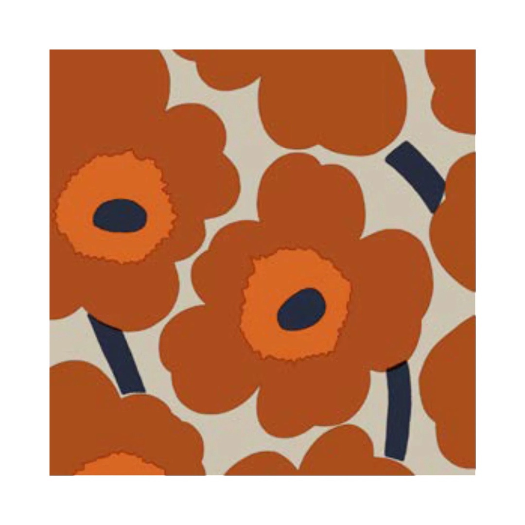 Blommiga servetter från Marimekko, kaffeservett