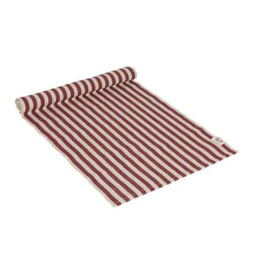 Svea löpare från Fondaco, röd/beige randig, 35x120 cm