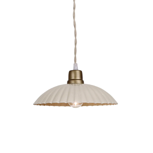 Taklampa Ingrid  från Strömshaga, beige, stor