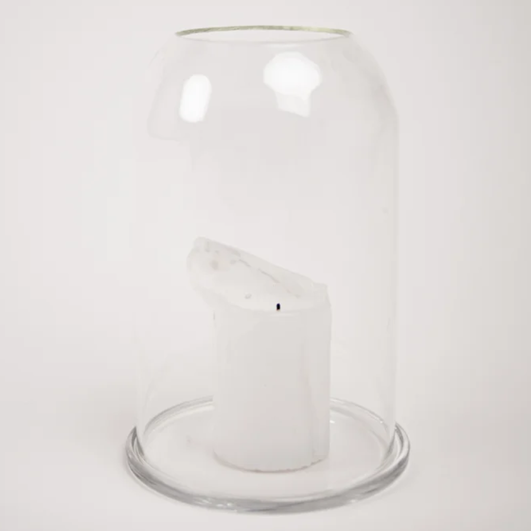 Tindra stormlykta blockljus från Olsson & Jensen, glas