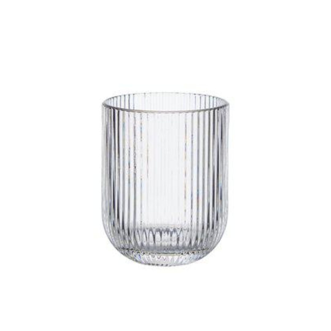 Varumärke: Wikholm Form

Material: Glas

Färg: Transparant ribbat glas

Mått: 16x12x21 cm