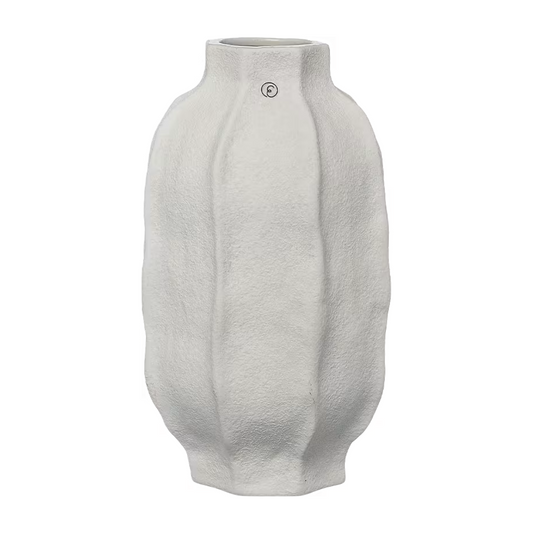 Vas i stengods från Ernst Form, vit, 22 cm
