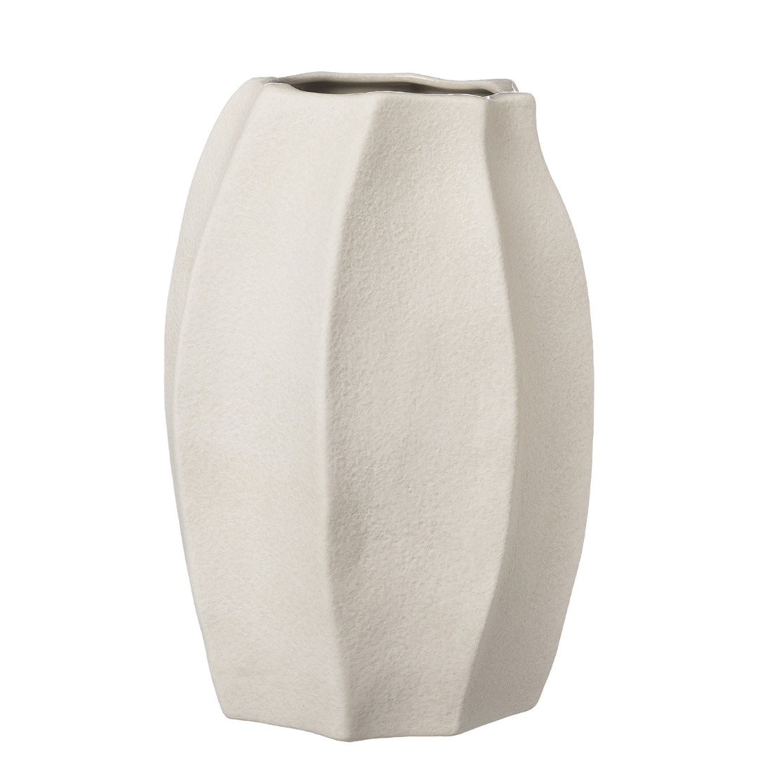 Vas i stengods från Ernst Form, vit, 23 cm