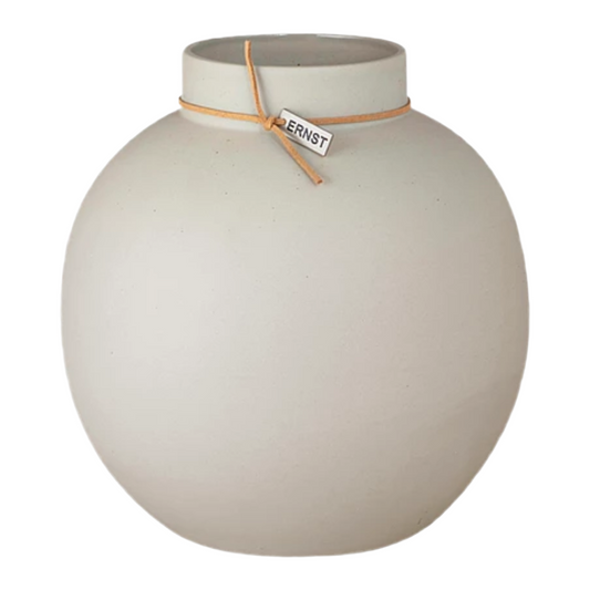 Vas stengods rund från Ernst Form, stor, beige