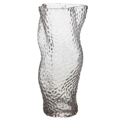 Vas stor från Wikholm Form, hamrat glas, Esme