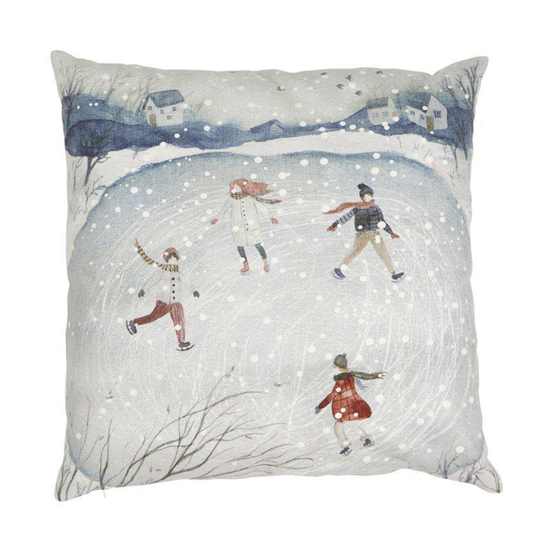 Vinterviken kuddfodral från Fondaco, lin/beige 48x48 cm